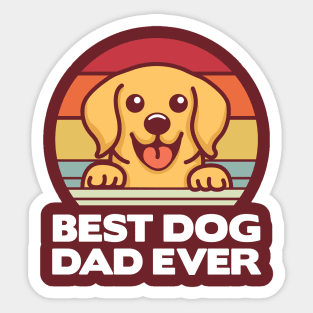 Best Dog Dad Ever Labrador Sticker